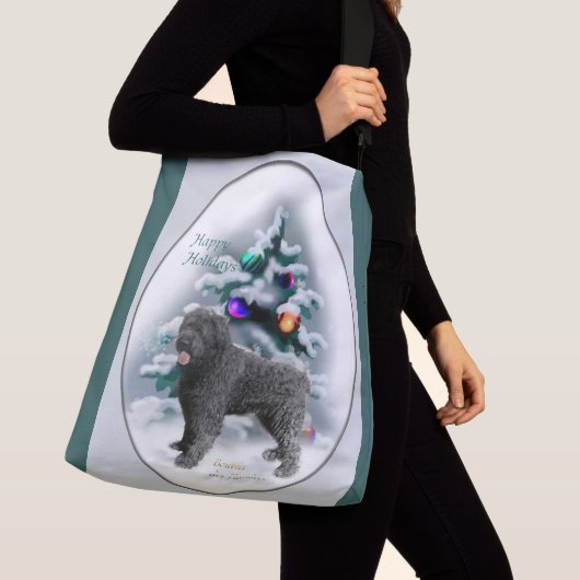 Bouvier des Flandres Kerstmis Crossbody Tas (Dichtbij)
