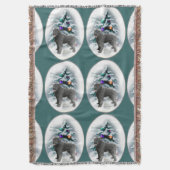 Bouvier des Flandres Kerstmis Deken (Voorkant Verticaal)