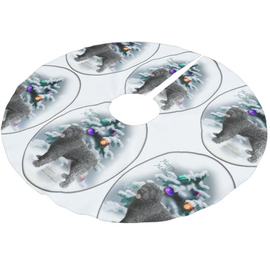 Bouvier des Flandres Kerstmis Kerstboom Rok (Gekanteld)