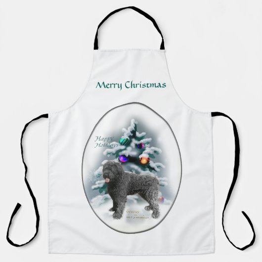 Bouvier des Flandres Kerstmis Schort (Voorkant)