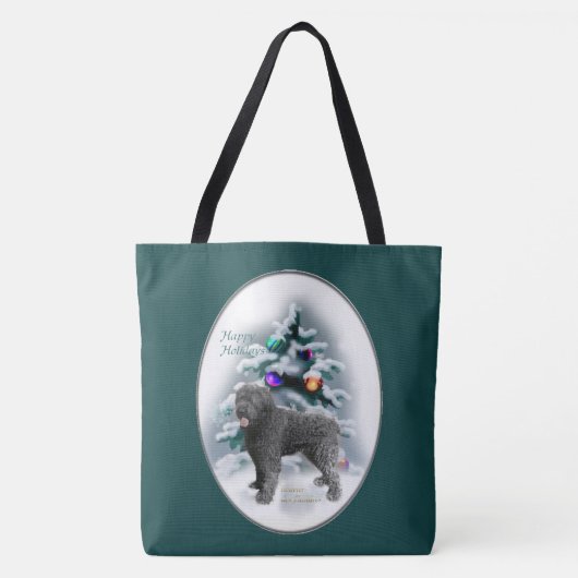 Bouvier des Flandres Kerstmis Tote Bag (Voorkant)
