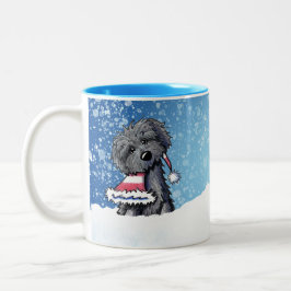 Bouvier des Flandres Kerstmok Tweekleurige Koffiemok