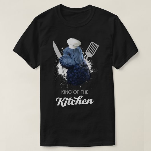 Bouvier des Flandres King of the Kitchen Cooking D T-shirt (Design voorkant)