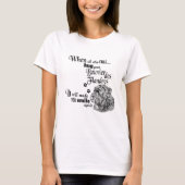 Bouvier des Flandres moderne slogan voor schattig  T-shirt (Voorkant)