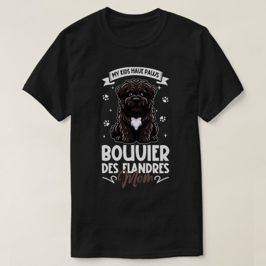 Bouvier des Flandres Moeder T-shirt (Design voorkant)