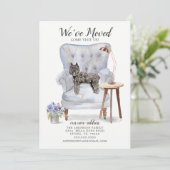 Bouvier des Flandres Moving Announcement Aankondiging (Staand voorkant)