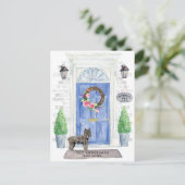 Bouvier des Flandres Moving Announcement Briefkaart (Staand voorkant)