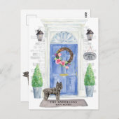 Bouvier des Flandres Moving Announcement Briefkaart (Voorkant / Achterkant)