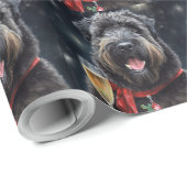 Bouvier des Flandres Nieuwjaar Cadeaupapier (Rol Hoek)
