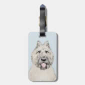 Bouvier des Flandres Painting - Original Dog Art Bagagelabel (Achterkant verticaal)