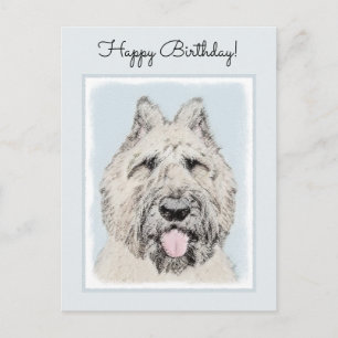 Bouvier des Flandres Painting - Original Dog Art Briefkaart