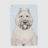 Bouvier des Flandres Painting - Original Dog Art Golfhanddoek (Voorkant)