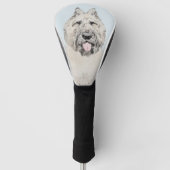 Bouvier des Flandres Painting - Original Dog Art Golfheadcover (Voorkant)
