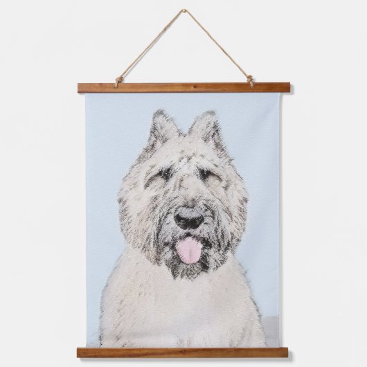 Bouvier des Flandres Painting - Original Dog Art Hangend Wandkleed (Voorkant)