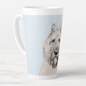Bouvier des Flandres Painting - Original Dog Art Latte Mok (Linkerhoek)
