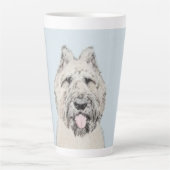 Bouvier des Flandres Painting - Original Dog Art Latte Mok (Voorkant)
