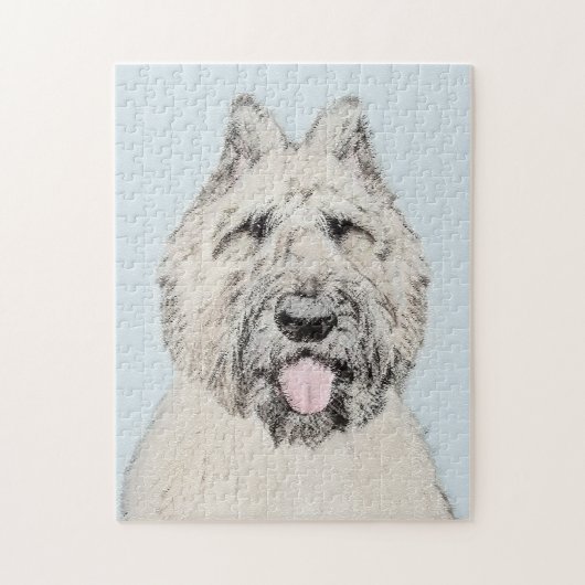 Bouvier des Flandres Painting - Original Dog Art Legpuzzel (Verticaal)