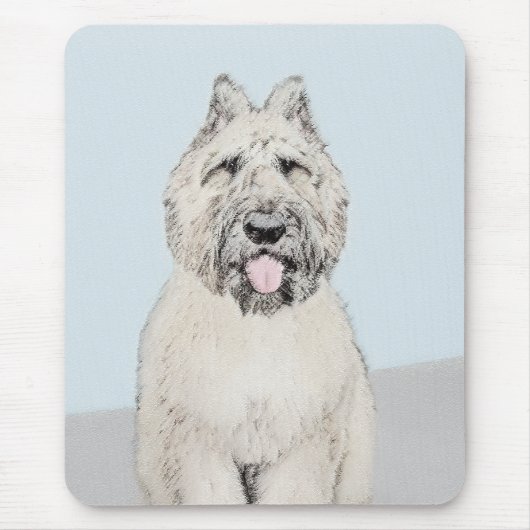 Bouvier des Flandres Painting - Original Dog Art Muismat (Voorkant)