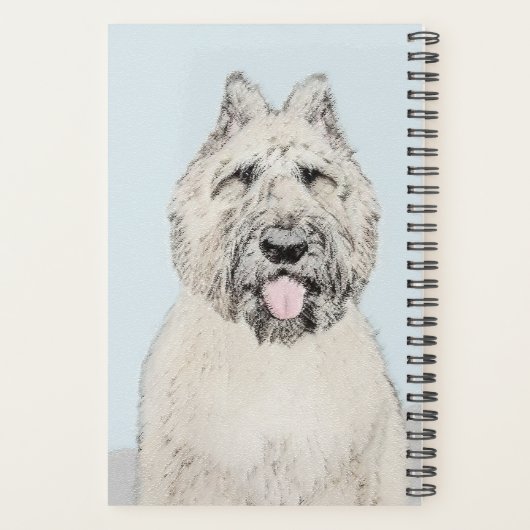 Bouvier des Flandres Painting - Original Dog Art Planner (Achterkant)