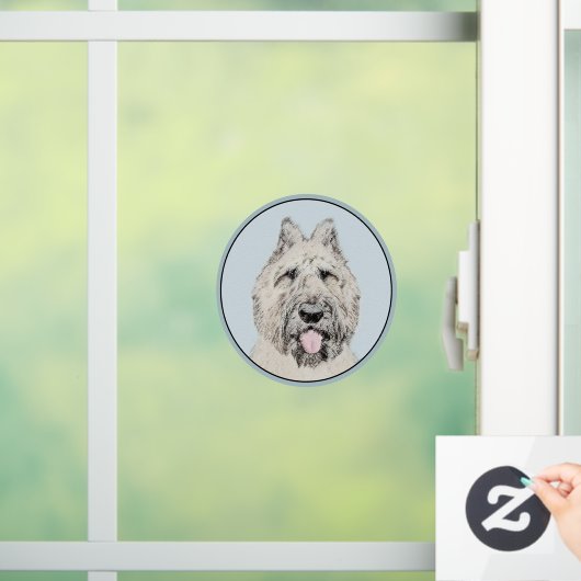 Bouvier des Flandres Painting - Original Dog Art Raamsticker (Huis)