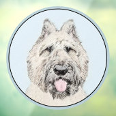 Bouvier des Flandres Painting - Original Dog Art Raamsticker (Vel 3)