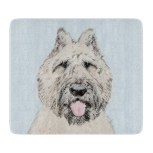 Bouvier des Flandres Painting - Original Dog Art Snijplank