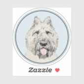Bouvier des Flandres Painting - Original Dog Art Sticker (Vel)