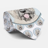 Bouvier des Flandres Painting - Original Dog Art Stropdas (Opgerold)