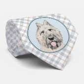 Bouvier des Flandres Painting - Original Dog Art Stropdas (Opgerold)