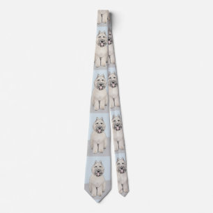 Bouvier des Flandres Painting - Original Dog Art Stropdas