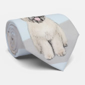 Bouvier des Flandres Painting - Original Dog Art Stropdas (Opgerold)