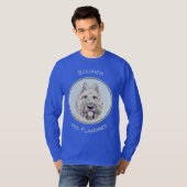 Bouvier des Flandres Painting - Original Dog Art T-shirt (Voorkant volledig)