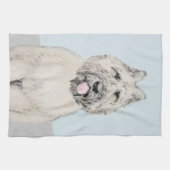 Bouvier des Flandres Painting - Original Dog Art Theedoek (Horizontaal)