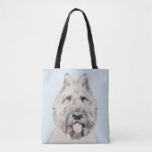 Bouvier des Flandres Painting - Original Dog Art Tote Bag (Voorkant)