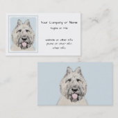 Bouvier des Flandres Painting - Original Dog Art Visitekaartje (Voorkant / Achterkant)