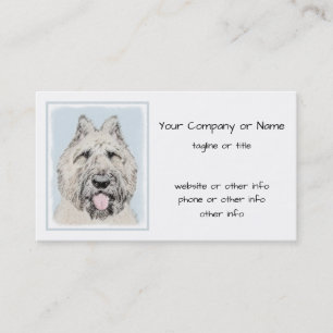 Bouvier des Flandres Painting - Original Dog Art Visitekaartje
