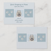 Bouvier des Flandres Painting - Original Dog Art Visitekaartje (Voorkant / Achterkant)