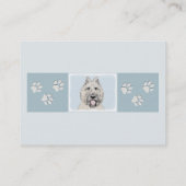 Bouvier des Flandres Painting - Original Dog Art Visitekaartje (Achterkant)
