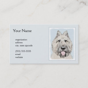 Bouvier des Flandres Painting - Original Dog Art Visitekaartje