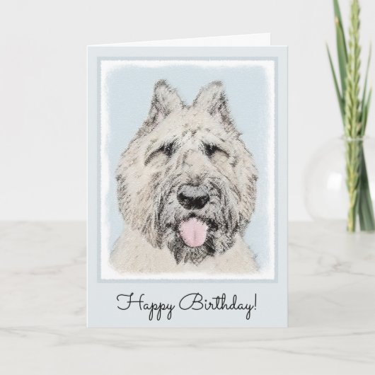Bouvier des Flandres Painting - Originele Dog Art Kaart (Voorkant)