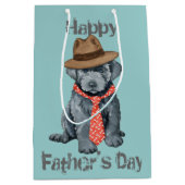 Bouvier des Flandres Papa Medium Gift Bag Medium Cadeauzakje (Voorkant)