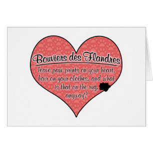 Bouvier des Flandres Paw Prints Dog Humor