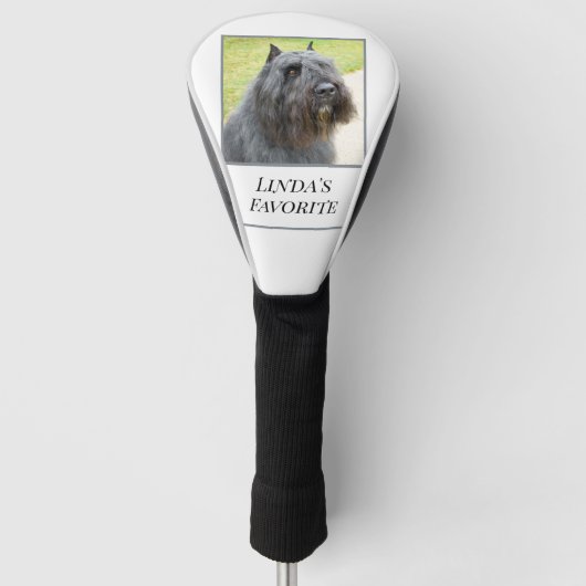 Bouvier des Flandres Personalized Golfheadcover (Voorkant)