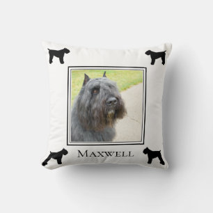 Bouvier des Flandres Photo Silhouette Personalized Kussen