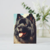 Bouvier des Flandres Schilderen Briefkaart (Staand voorkant)