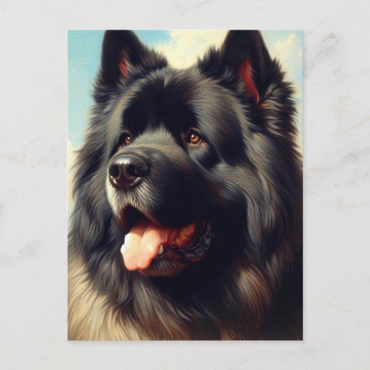 Bouvier des Flandres Schilderen Briefkaart (Voorkant)