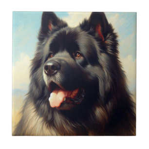 Bouvier des Flandres Schilderen Tegeltje