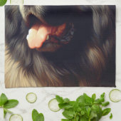  Bouvier des Flandres Schilderen Theedoek (Gevouwen)