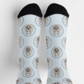 Bouvier des Flandres Schilderij Fawn Brindle Dog A Sokken (Top)