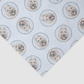 Bouvier des Flandres Schilderij Fawn Brindle Dog A Tissuepapier (Detail)